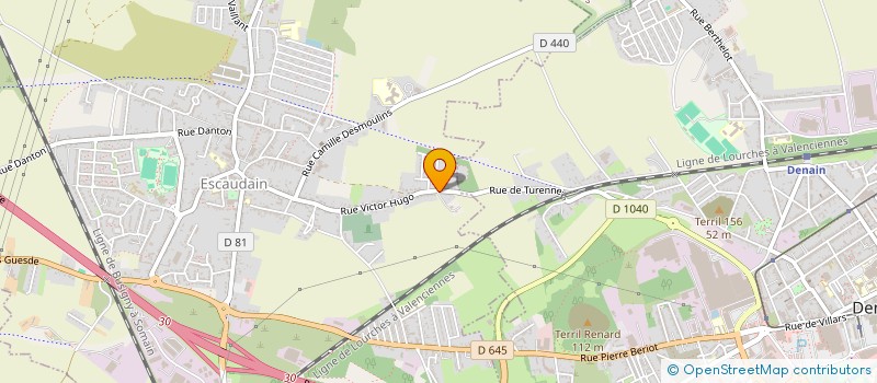 localisation de l'entreprise MONSIEUR JEFFREY DECAUDIN  ESCAUDAIN