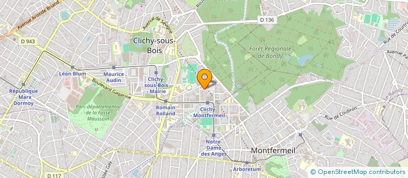 localisation de l'entreprise MONSIEUR JEFFREY DUFRENOT à CLICHY-SOUS-BOIS