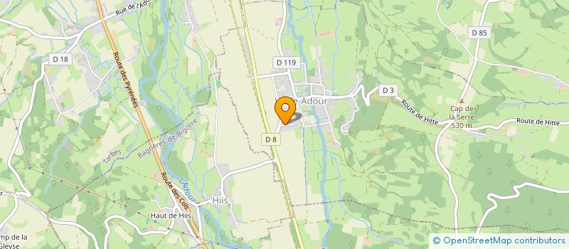 localisation de l'entreprise MONSIEUR JEFFREY FOURCADE  VIELLE-ADOUR