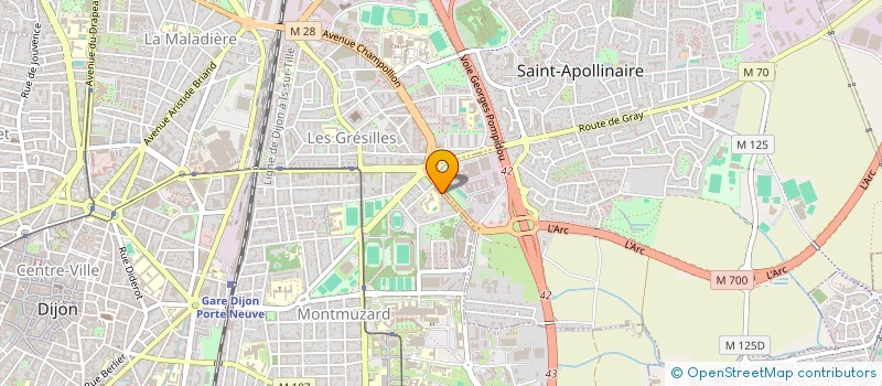 localisation de l'entreprise MONSIEUR JEFFREY MAZOUTOU à DIJON