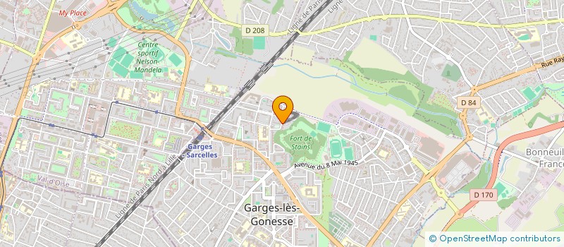 localisation de l'entreprise MONSIEUR JEFFREY NKANKA  GARGES-LES-GONESSE