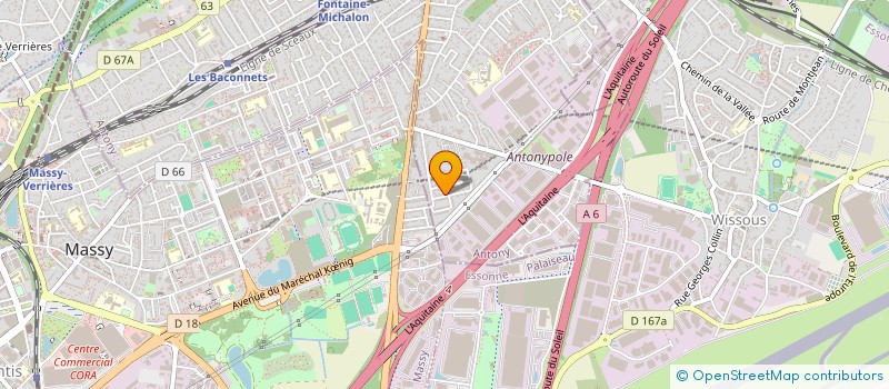 localisation de l'entreprise MONSIEUR JEFFREY RAUEL à ANTONY