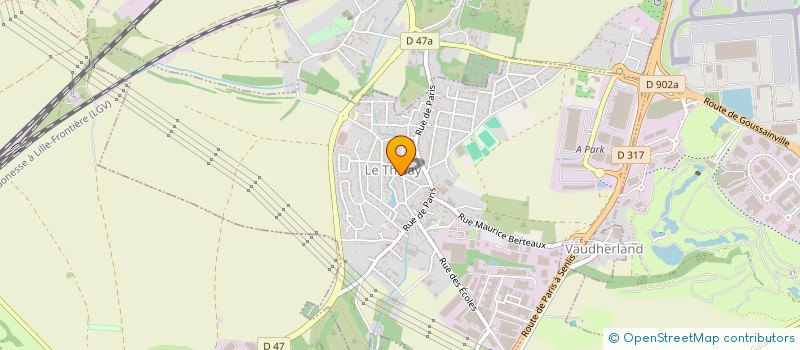 localisation de l'entreprise MONSIEUR JEFFREY RENCIOT  LE THILLAY