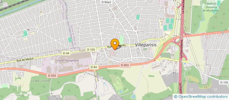 localisation de l'entreprise MONSIEUR JEFFSAIDER CINEUS à VILLEPARISIS