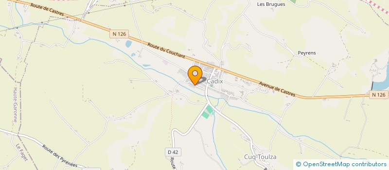 localisation de l'entreprise MONSIEUR JEHAN-GUILHEM FARGAS  CUQ-TOULZA