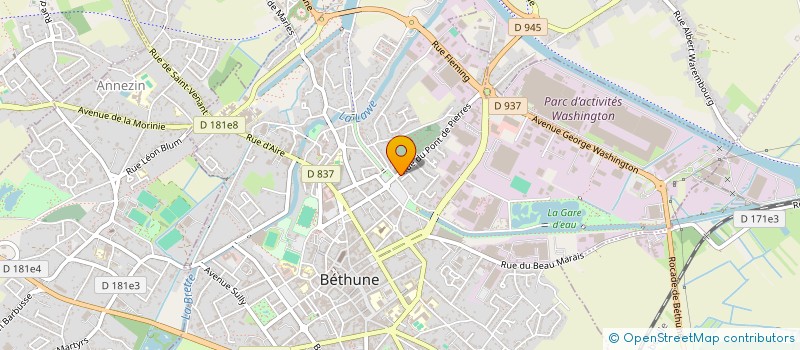localisation de l'entreprise MONSIEUR JEHAN MOISSON  BETHUNE