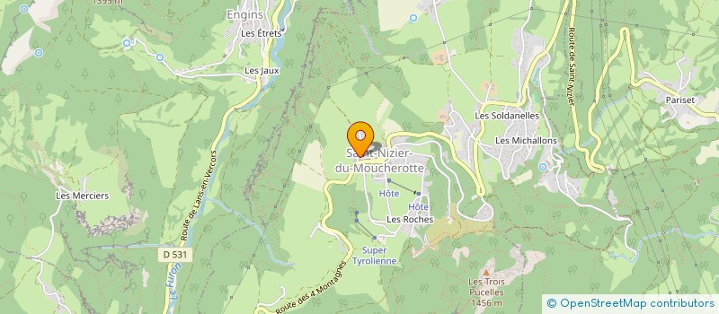 localisation de l'entreprise MONSIEUR JEHAN-ROLAND GUILLOT  SAINT-NIZIER-DU-MOUCHEROTTE