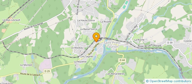 localisation de l'entreprise MONSIEUR JEHANN ANDRE  SAINT-PRIEST-TAURION