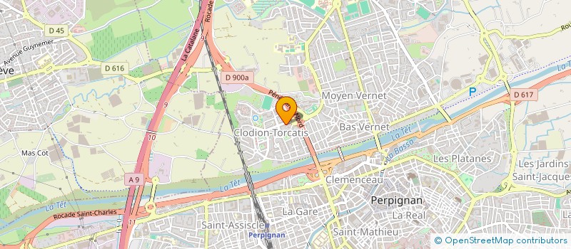 localisation de l'entreprise MONSIEUR JELLOUL KHAIROUN  PERPIGNAN