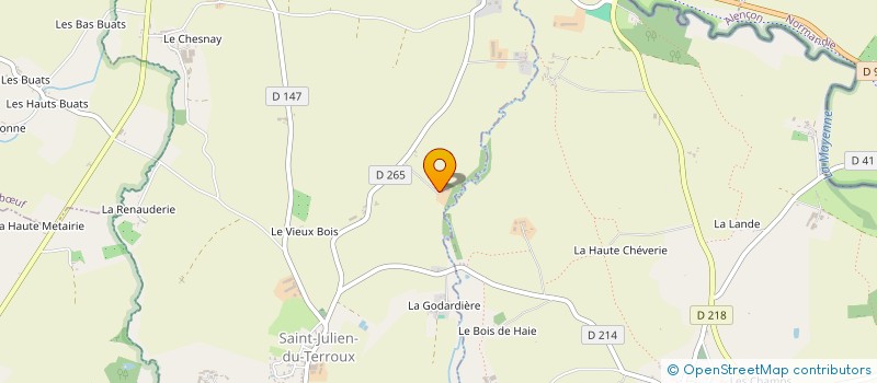 localisation de l'entreprise MONSIEUR JEMES VIOLET  SAINT-JULIEN-DU-TERROUX