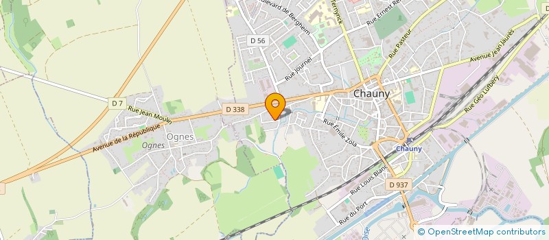 localisation de l'entreprise MONSIEUR JEMSY CHATELAIN  CHAUNY