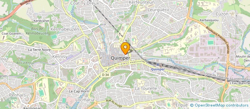 localisation de l'entreprise MONSIEUR JEMUEL GASPARD  QUIMPER