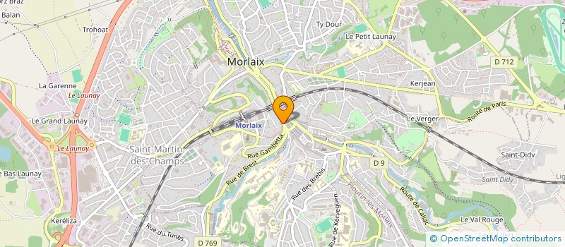 localisation de l'entreprise MONSIEUR JENON REFFIN à MORLAIX