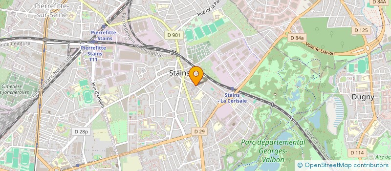 localisation de l'entreprise MONSIEUR JENOVIC DIAZAYA à STAINS