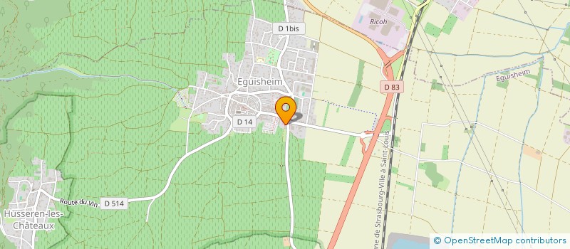 localisation de l'entreprise MONSIEUR JENS BECKER  EGUISHEIM