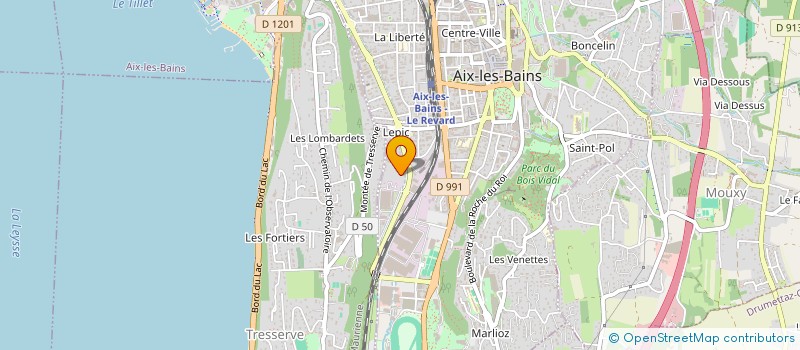 localisation de l'entreprise MONSIEUR JEO PEILLEX  AIX-LES-BAINS