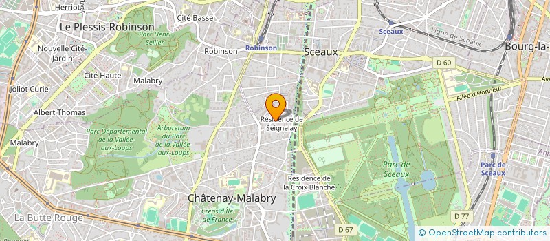localisation de l'entreprise MONSIEUR JEOBRAN KOMBOU TCHOUNGA à CHATENAY-MALABRY