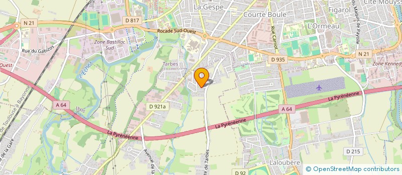 localisation de l'entreprise MONSIEUR JEOFFREY DAMAR  TARBES