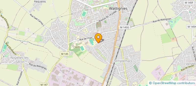 localisation de l'entreprise MONSIEUR JEOFFREY DE BEAUMONT  WATTIGNIES