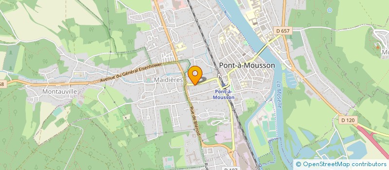 localisation de l'entreprise MONSIEUR JEOFFREY TROESTER  PONT-A-MOUSSON