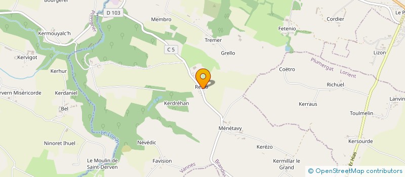 localisation de l'entreprise MONSIEUR JEOFFREY USAL  BRANDIVY