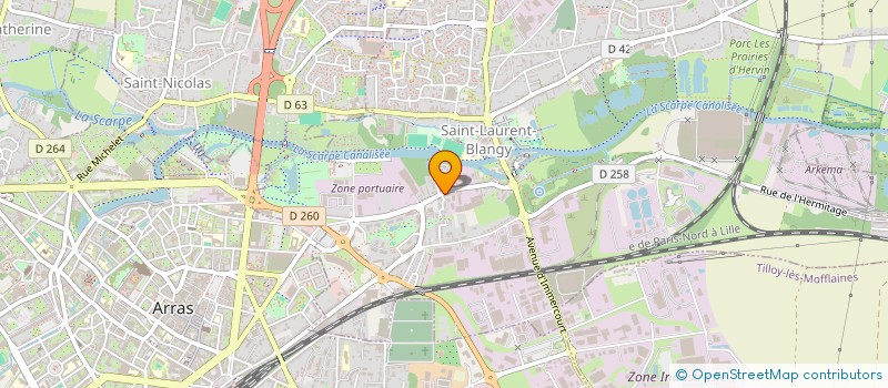 localisation de l'entreprise MONSIEUR JEOFFREY VIEIRA  SAINT-LAURENT-BLANGY