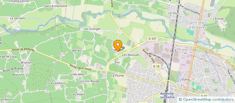 localisation de l'entreprise MONSIEUR JEREMI LOISELET  BELLEVILLE-EN-BEAUJOLAIS