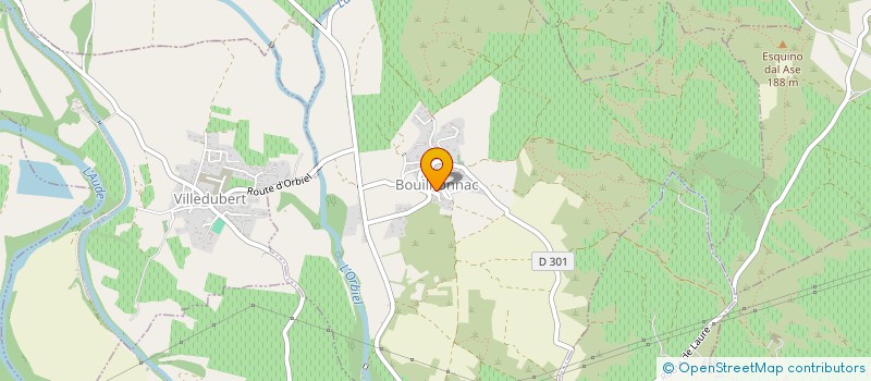 localisation de l'entreprise MONSIEUR JEREMI ORRIT  BOUILHONNAC