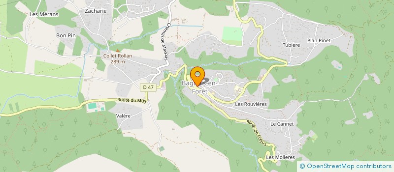 localisation de l'entreprise MONSIEUR JEREMIE ACLOQUE  BAGNOLS-EN-FORET