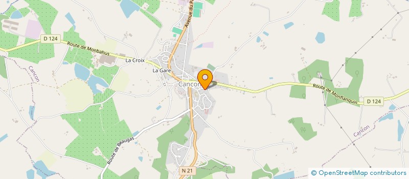 localisation de l'entreprise MONSIEUR JEREMIE BARES  MONBAHUS