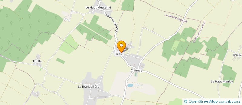 localisation de l'entreprise MONSIEUR JEREMIE BAUMULLER  LA ROCHE-RIGAULT