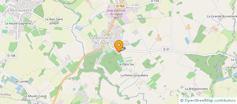 localisation de l'entreprise MONSIEUR JEREMIE BEGARIN  LA BOISSIERE-DU-DORE