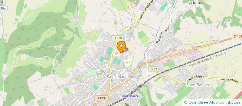 localisation de l'entreprise MONSIEUR JEREMIE BENAND  SAINT-MARCELLIN