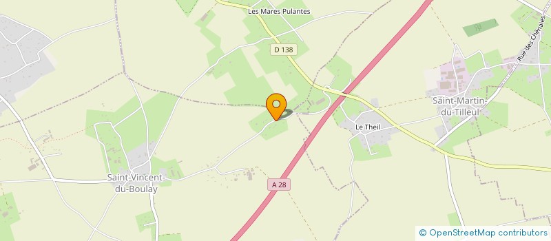 localisation de l'entreprise MONSIEUR JEREMIE BENARD  SAINT-VINCENT-DU-BOULAY