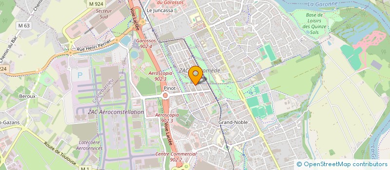 localisation de l'entreprise MONSIEUR JEREMIE BENAS  BLAGNAC