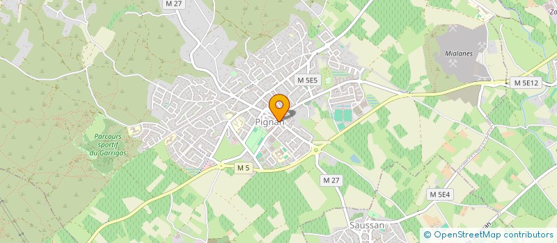 localisation de l'entreprise MONSIEUR JEREMIE BERGERIOUX à PIGNAN