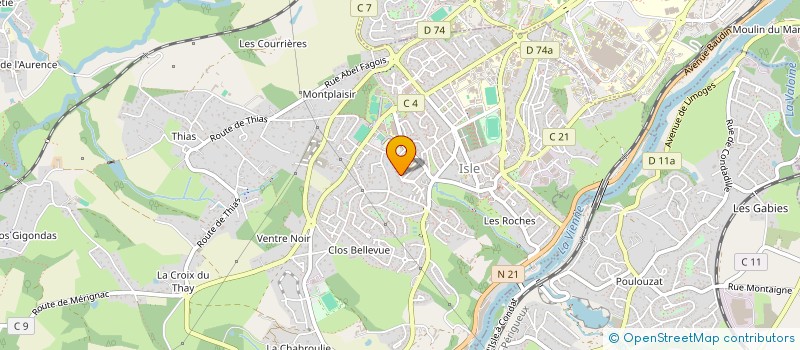 localisation de l'entreprise MONSIEUR JEREMIE BERNARD  ISLE