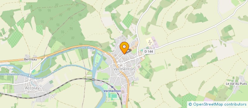 localisation de l'entreprise MONSIEUR JEREMIE BERTHELON  VERMENTON