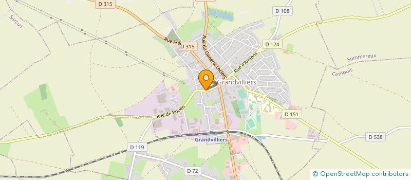 localisation de l'entreprise MONSIEUR JEREMIE BEUVIN  GRANDVILLIERS