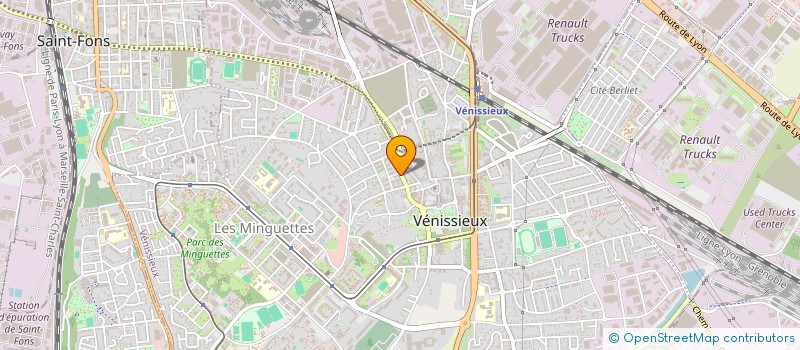 localisation de l'entreprise MONSIEUR JEREMIE BLANC  VENISSIEUX