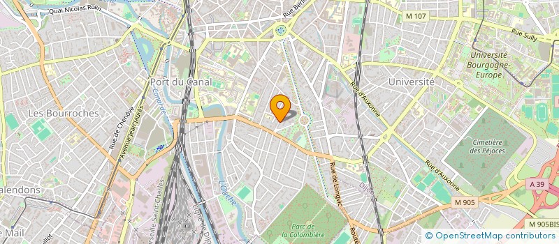 localisation de l'entreprise MONSIEUR JEREMIE BLANCFENE  DIJON