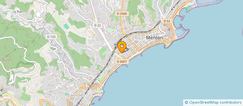 localisation de l'entreprise MONSIEUR JEREMIE BLANCO  MENTON