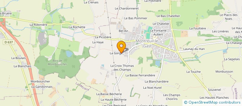 localisation de l'entreprise MONSIEUR JEREMIE BLOT  MONTREUIL-LE-GAST