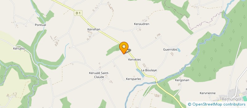 localisation de l'entreprise MONSIEUR JEREMIE BODIN  PLUMELIAU-BIEUZY