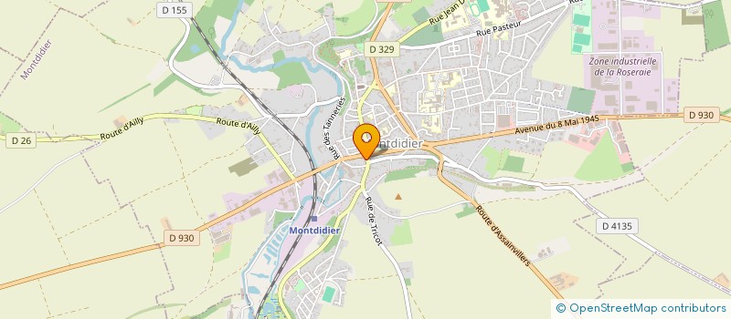 localisation de l'entreprise MONSIEUR JEREMIE BOITEL à MONTDIDIER