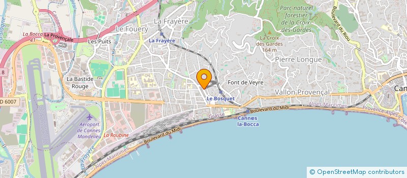 localisation de l'entreprise MONSIEUR JEREMIE BOIZARD à CANNES