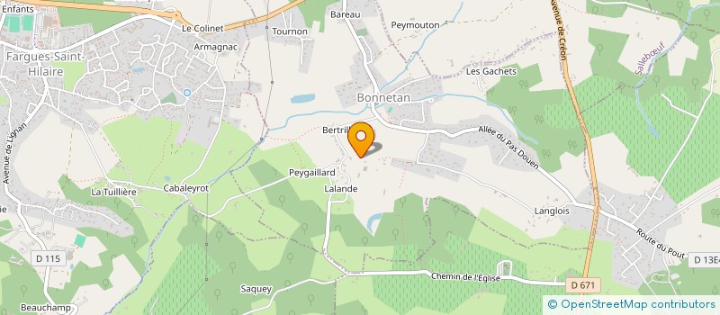 localisation de l'entreprise MONSIEUR JEREMIE BONNET  BONNETAN