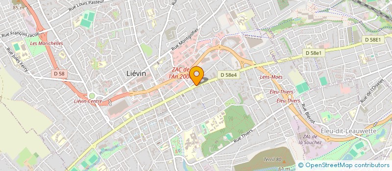 localisation de l'entreprise MONSIEUR JEREMIE BOQUET  LIEVIN