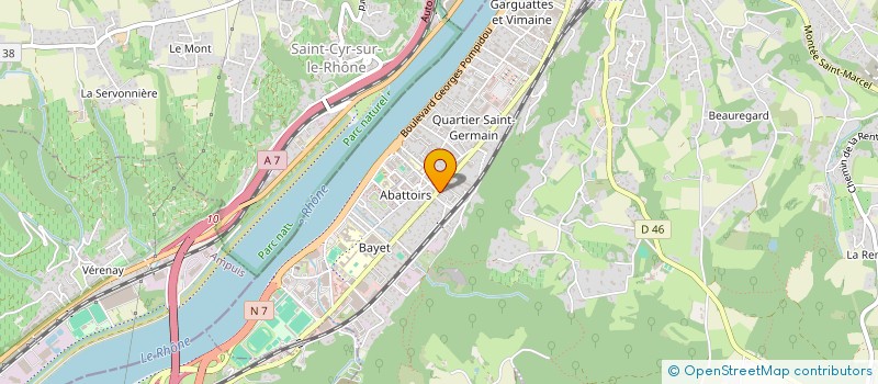 localisation de l'entreprise MONSIEUR JEREMIE BORNEL  VIENNE