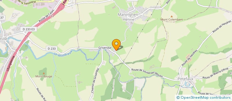 localisation de l'entreprise MONSIEUR JEREMIE BOURET  MANINGHEN-HENNE